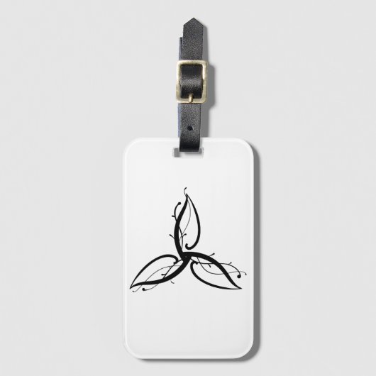 トリケートラオディンノースウィッカのシンボル ラゲッジタグ (正面縦)