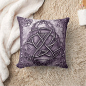 トリケートラベンダーパープルメフェイクタル クッション (ブランケット)