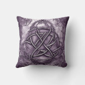 トリケートラベンダーパープルメフェイクタル クッション (裏面)