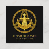 トリケートラムーン女神オーナメント スクエア名刺 (正面)