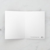 トリコナサナ/三角形ポーズのヨガグリーティングカード カード (内部)