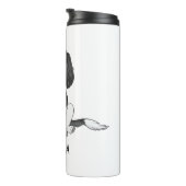 トリコラーカバリヤキングチャールズスパニエル犬ドッグ&ネーム タンブラー (回転右)