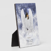 トリコラーコリーエンジェルインドッグ天国- Pet Memorial フォトプラーク (側面)