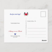 トリコラーコリーエンジェル&ケルブ – ペットロス悔やみや弔慰 ポストカード (裏面)