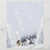 トリコラーコリー&ランブスホリデーステーショナリー紙 (正面)