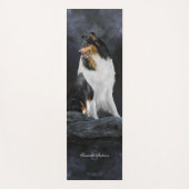 トリコラーラフポートレートオンブラック – ヨガ ヨガマット (正面)