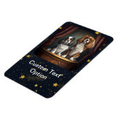 トリコラー・アンド・ブレンハイム・カバリエ・キング・チャールズ マグネット (左側)