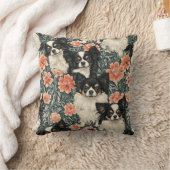 トリコロラチワハスウィリアムスタイルフローラ クッション (ブランケット)