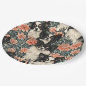 トリコロラチワハスウィリアムスタイルフローラ ペーパープレート (アングル)