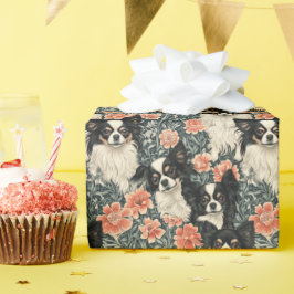 トリコロラチワハスウィリアムスタイルフローラ ラッピングペーパー