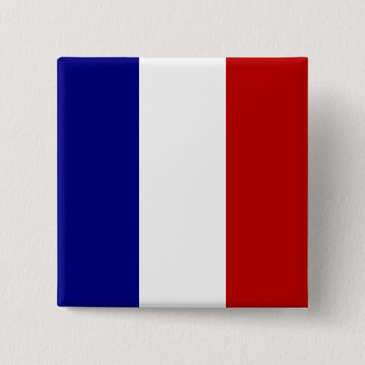 トリコロールフランス国旗 缶バッジ (正面)