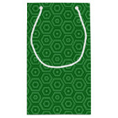 トリコンテンポラリートーングリーンヘキサゴン スモールペーパーバッグ (裏面)