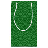 トリコンテンポラリートーングリーンヘキサゴン スモールペーパーバッグ (正面)