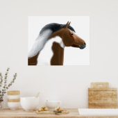 トリコ絵を描ロー馬ポートレートプリント ポスター (キッチン)