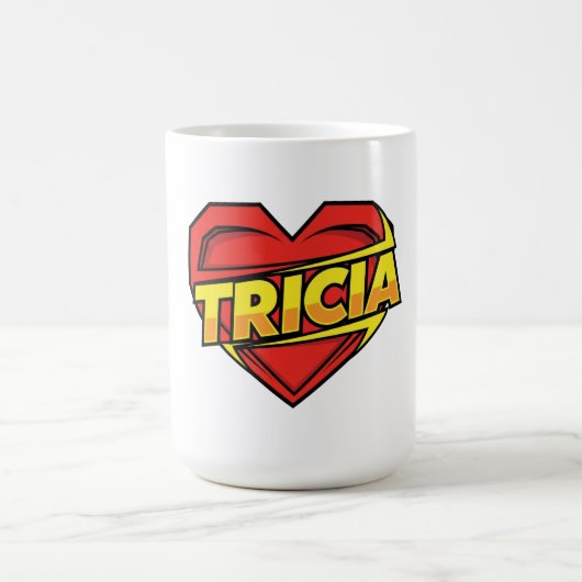 トリシアへの愛 コーヒーマグカップ (中央)