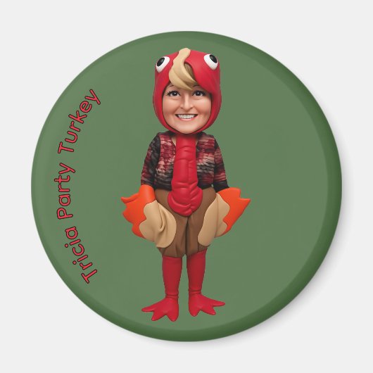 トリシアパーティーの七面鳥マグネット マグネット (正面)