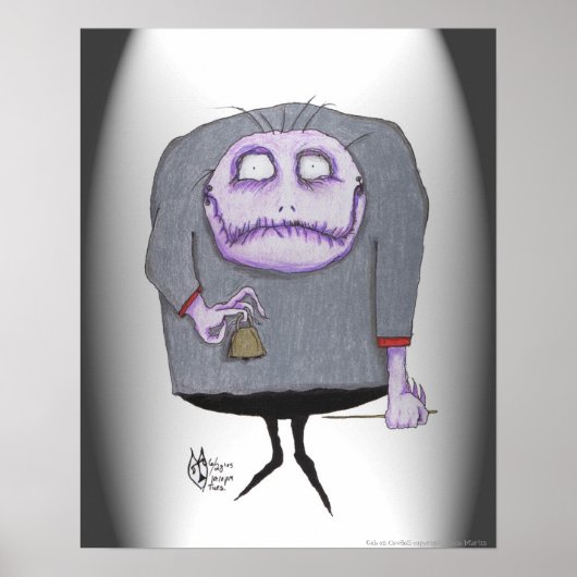 トリシア・マーティンによるGeb – カウベル・プレイヤー・アート・ポスター ポスター (正面)