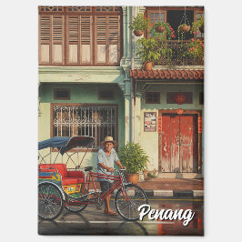 トリシャウペナンマレーシア伝統タウンハウストラベル マグネット