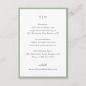 トリシャセージモダング結婚リーン エンクロージャーカード (正面)