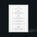 トリシャセージモダング結婚リーン メニュー<br><div class="desc">セリモダンッ結婚シュとスクリプトフォントを備えたクリーンなデザインを搭載したメニュー。</div>