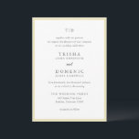 トリシャバターイエローモダン結婚ズ 招待状<br><div class="desc">モダン結婚式招待状はserifとscriptフォントでクリーンなデザインを搭載。</div>