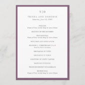 トリシャパープルモダン結婚ズ プログラム (正面)