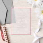 トリシャピモダンッ結婚ク ベラム紙招待状<br><div class="desc">モダン結婚式招待状はserifとscriptフォントでクリーンなデザインを搭載。</div>