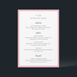 トリシャピモダンッ結婚ク メニュー<br><div class="desc">セリモダンッ結婚シュとスクリプトフォントを備えたクリーンなデザインを搭載したメニュー。</div>