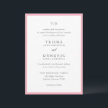 トリシャピモダンッ結婚ク 招待状<br><div class="desc">モダン結婚式招待状はserifとscriptフォントでクリーンなデザインを搭載。</div>