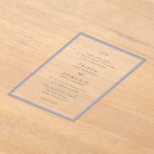 トリシャモダン薄紫結婚ズ アクリル招待状 (レイダウン)