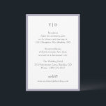 トリシャモダン薄紫結婚ズ エンクロージャーカード<br><div class="desc">セリモダンッ結婚シュとスクリプトフォントを備えたクリーンなデザインを搭載したエンクロージャカード。</div>