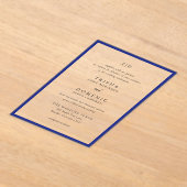 トリシャ王室のブモダンル結婚ズ アクリル招待状 (レイダウン)