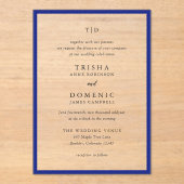 トリシャ王室のブモダンル結婚ズ アクリル招待状 (正面)