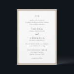 トリシャ自然ニュートラモダンル結婚ズ 招待状<br><div class="desc">モダン結婚式招待状はserifとscriptフォントでクリーンなデザインを搭載。</div>