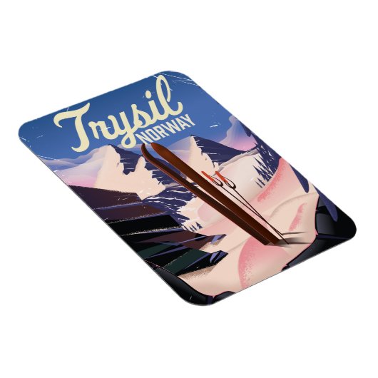 トリシルノルウェースキー マグネット (右側)