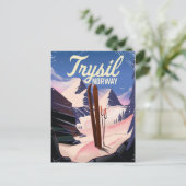 トリシル ノルウェー スキー ポストカード (スタンド正面)