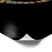 トリスケリオンケルト – トリプルスパイラルシンボル – モザイク ポスター (コーナー)