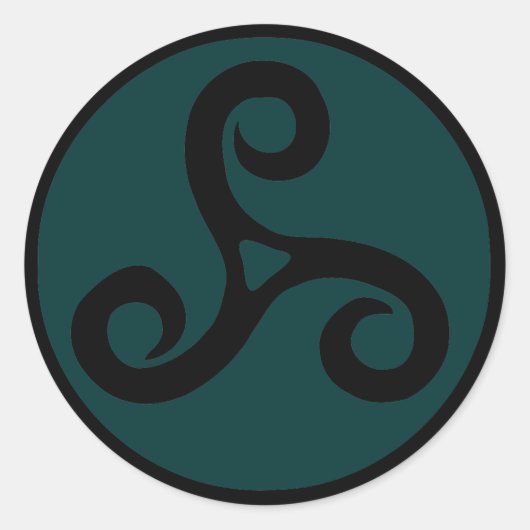 トリスケルのシール ラウンドシール (正面)