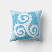 トリスケルケルトのアイリッシュブレトンの人生の象徴 クッション (裏面)