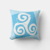 トリスケルケルトのアイリッシュブレトンの人生の象徴 クッション (正面)