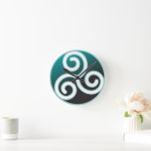 トリスケルケルト緩和曲線 ラウンド壁時計 (ホーム)