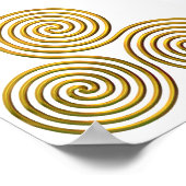 トリスケル金ゴールドポスター ポスター (角)