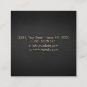 トリスケレとトリプル女神 – 金ゴールド スクエア名刺 (裏面)