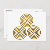 トリスケレ金ゴールド ポストカード (正面/裏面)