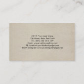 トリスケールトリプルムーンオーナメント 名刺 (裏面)