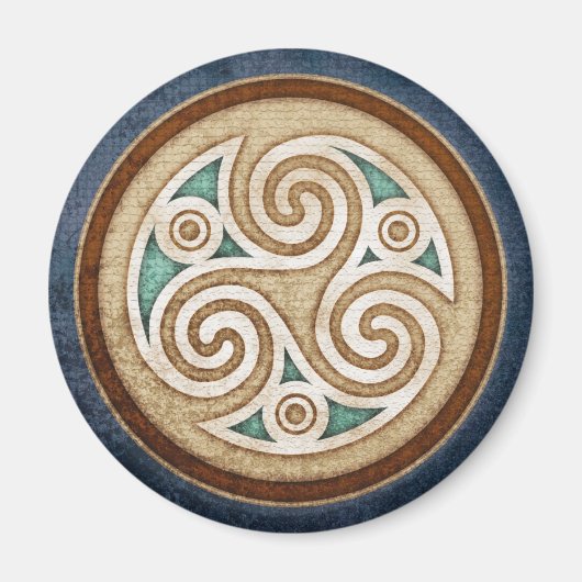 トリスケー淡い色のル磁石 マグネット (正面)