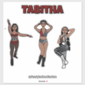 トリスタイルの赤ゼブラダンサー#1 シール (シート)