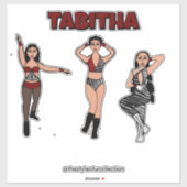 トリスタイルの赤ゼブラダンサー#2 シール (シート)