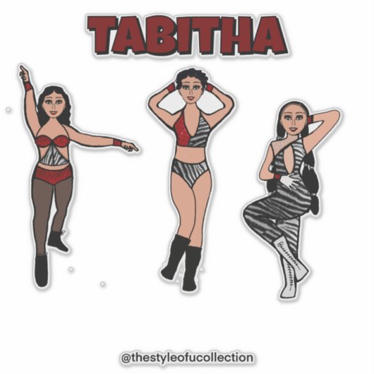 トリスタイルの赤ゼブラダンサー#2 シール (正面)