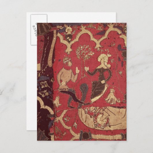 トリスタンとイゾルドを描いた切り絵 ポストカード (正面/裏面)